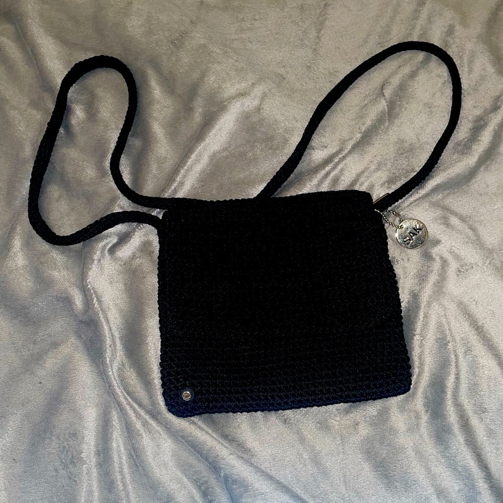 Black The SAK small crochet purse used once